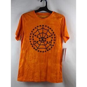 Marvel Spider Man Miles Morales Short Sleeve Graphic T Shirt Orange XL Layer Tee